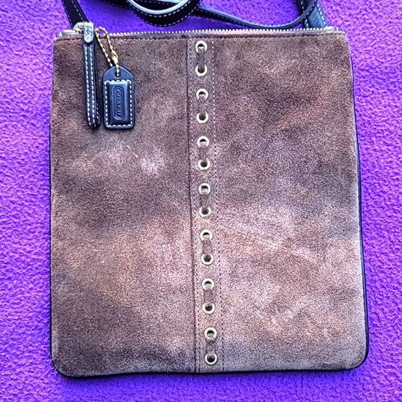 Coach Bags Coach Suede Crossbody Bag Poshmark